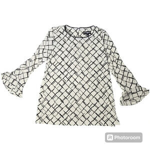 Karl Lagerfeld Geometric Tunic Top